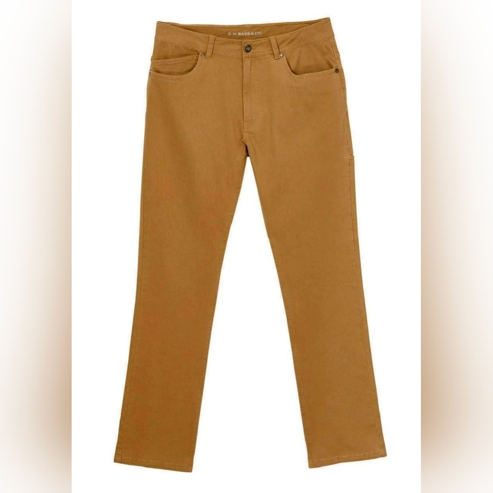 NWT G.H. Bass & Co. Khaki Groundwork Pants Men Size 30x29
